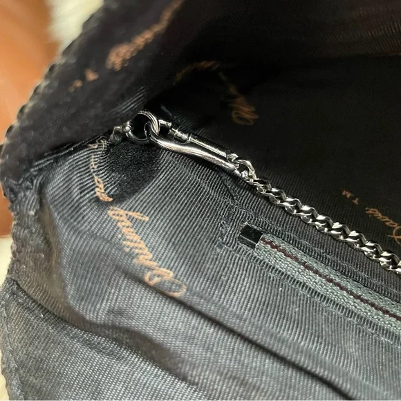 Whiting & Davis Chevron Metal Mesh Evening Bag - Picture 10 of 10